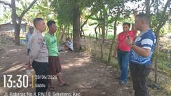 Sabung Ayam dibubarkan Polisi Sektor Sumbawa