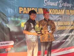Kunjungan Kehormatan Pangdam IX/Udayana, Bupati KSB Siap Bersinergi Bersama TNI