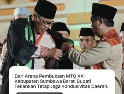 Pembukaan MTQ XXI KSB, Bupati Tekankan Tetap Jaga Kondusivitas Daerah