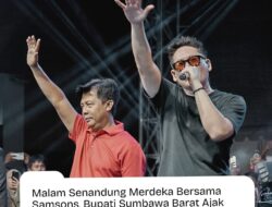 Malam Senandung Merdeka Bersama Samsons, Bupati Sumbawa Barat Ajak Masyarakat Jaga Persatuan