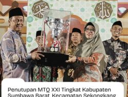Sekongkang Juara Umum MTQ XXI Tingkat Kabupaten Sumbawa Barat