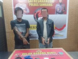 Oprasi Senyap, Sat Resnarkoba Polres Sumbawa Ringkus Dua Warga KSB