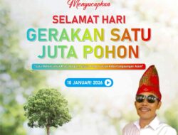 DINAS PEKERJAAN UMUM DAN PENATAAN RUANG (PUPR) Kabupaten Sumbawa Barat Mengucapkan Selamat Hari Gerakan Satu Juta Pohon