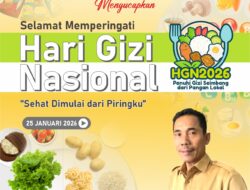 DINAS PEKERJAAN UMUM DAN PENATAAN RUANG (DPUPR) Kabupaten Sumbawa Barat Mengucapkan Selamat Memperingati Hari Gizi Nasional