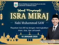 DINAS PEKERJAAN UMUM DAN PERUMAHAN RAKYAT (DPUPR) Kabupaten Sumbawa Barat Mengucapkan Selamat Memperingati Isra Miraj Nabi Muhammad SAW