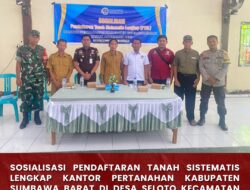 Penyampaian Informasi, ATR/BPN Sumbawa Barat Turun Sosialisasi Program PTSL 